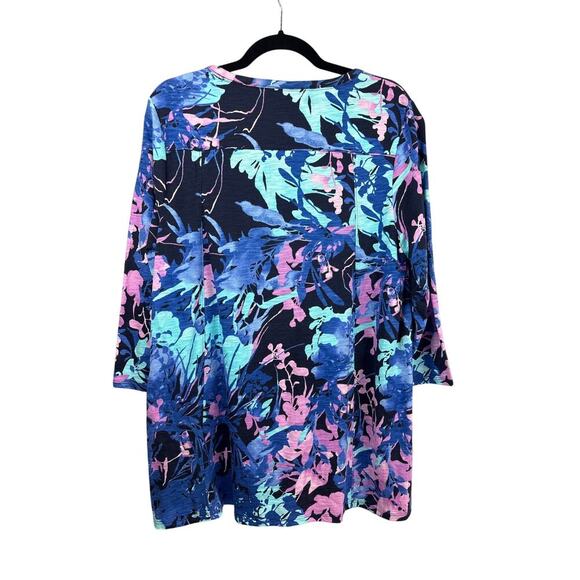 Chico’s Women’s Multicolor Patterned Long Sleeve Shirt Sz 2X – Plus Size Blouse - Picture 5 of 5